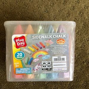 Play Day Sidewalk Chalk, 20 Pieces New With Plasti